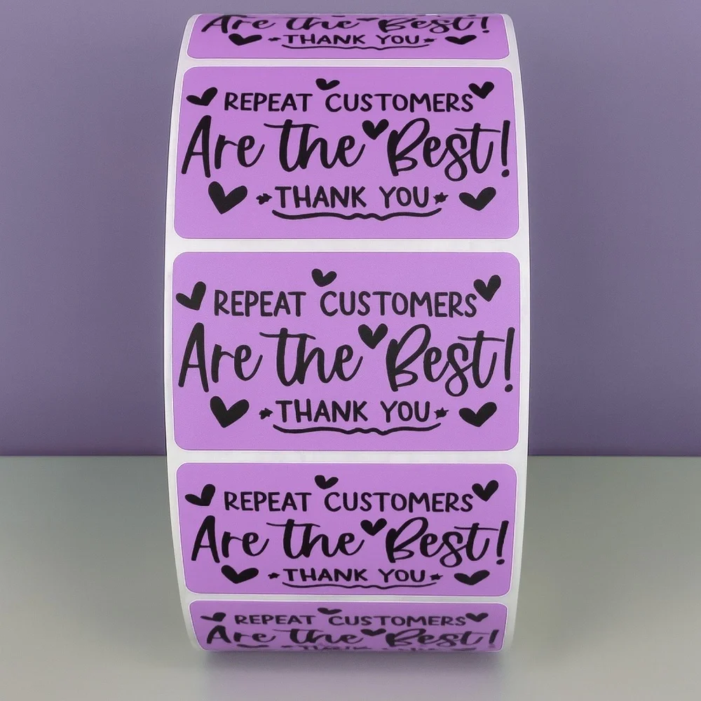 Repeat Customers Are the Best Stickers – Thank You Labels for Small Business